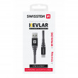 Nabíjecí a datový kabel Swissten Kevlar USB/USB-C 1,5 m