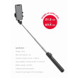 Selfie tyč Swissten BLUETOOTH SELFIE STICK ALUMINUM TRIPOD PRO