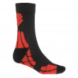 Ponožky Sensor Hiking Merino Wool černá/červená
