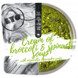 Dehydrované jídlo Lyo food Cream of Broccoli & Spinach Soup with Mozarella and pumpkin seeds