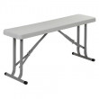 Lavice Red Mountain Picnic bench Solid Foldable White