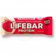 Tyčinka Lifebar Protein Jahodová RAW BIO 47 g