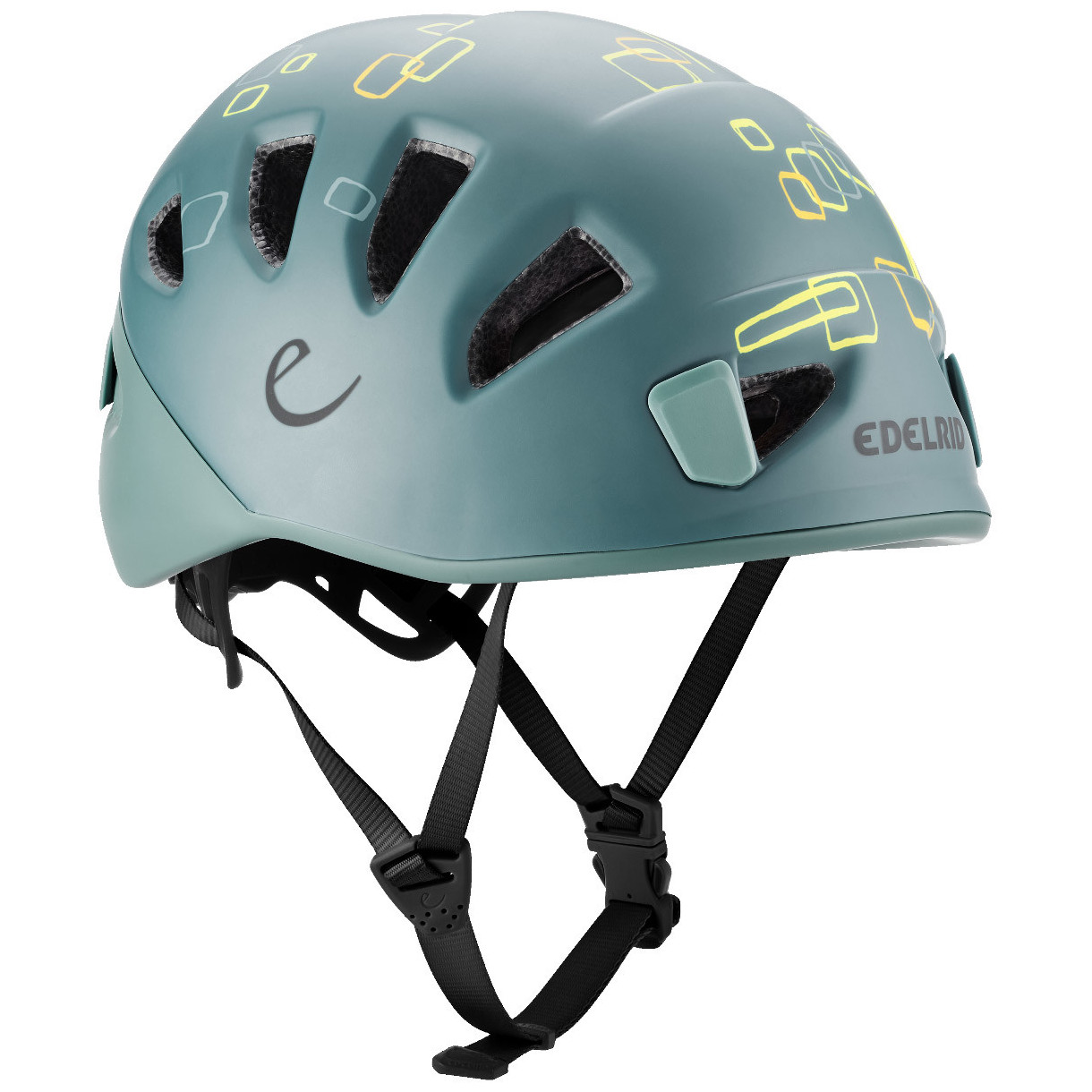 Dětská horolezecká helma Edelrid Kids Shield II Velikost helmy: 48-56 cm / Barva: šedá