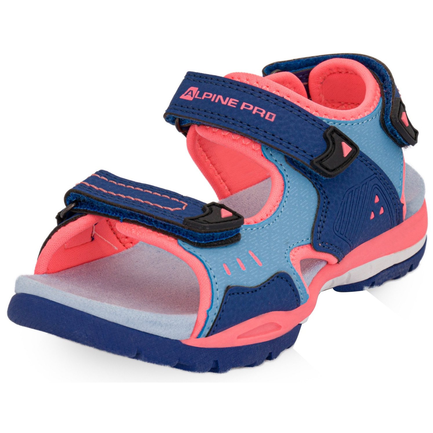 Dětské sandály Alpine Pro Gereto Dětské velikosti bot: 29 / Barva: modrá/růžová