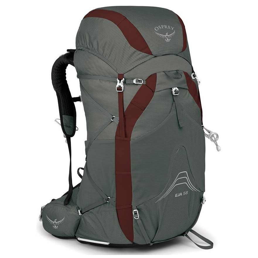 Dámský turistický batoh Osprey Eja 58 Velikost zad batohu: M/L / Barva: šedá