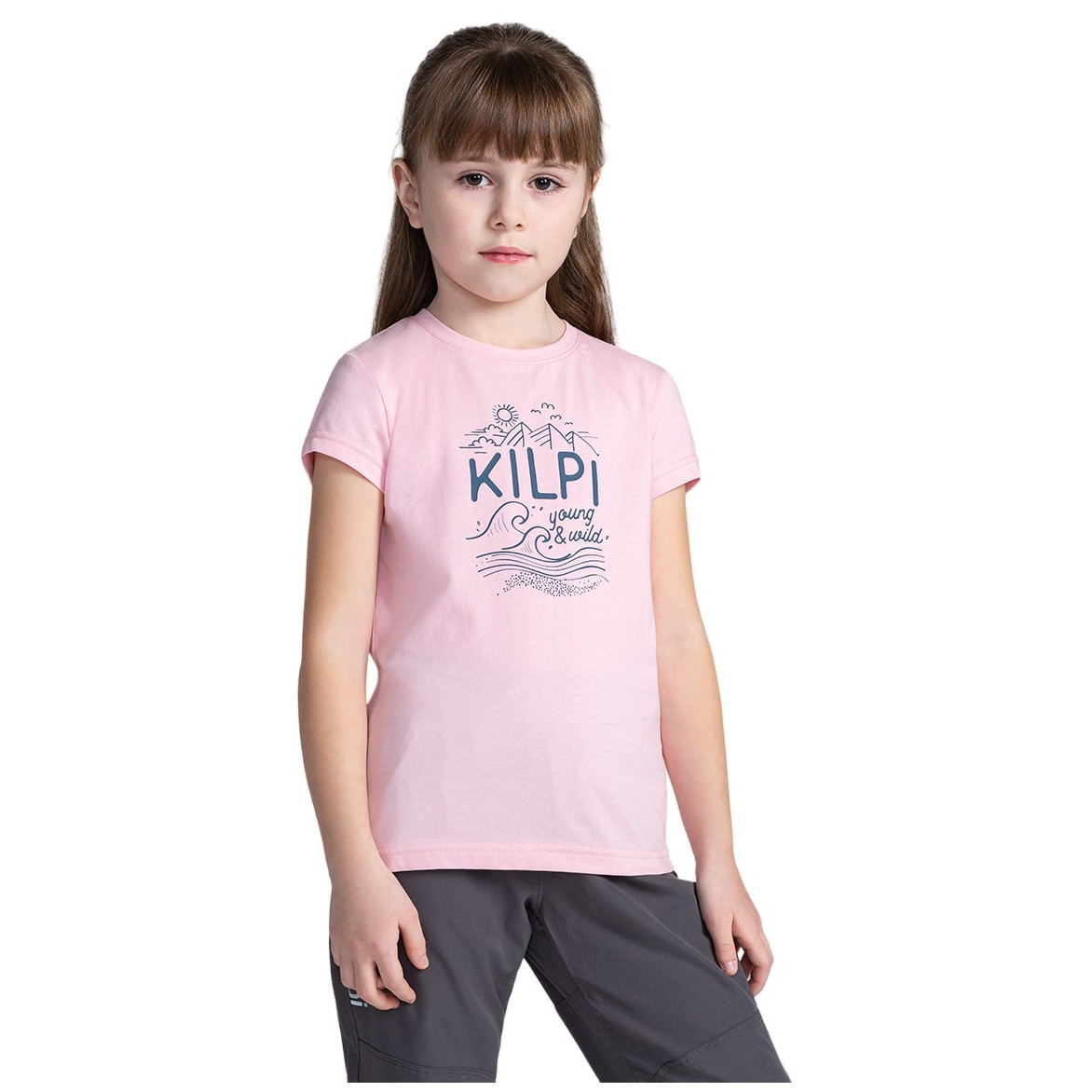 Dětské triko Kilpi Malga Dětská velikost: 110 / Barva: rubínová