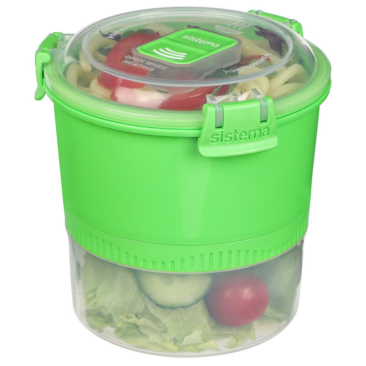 Sistema To Go Lunch Stack Food Storage Container Round 965mL