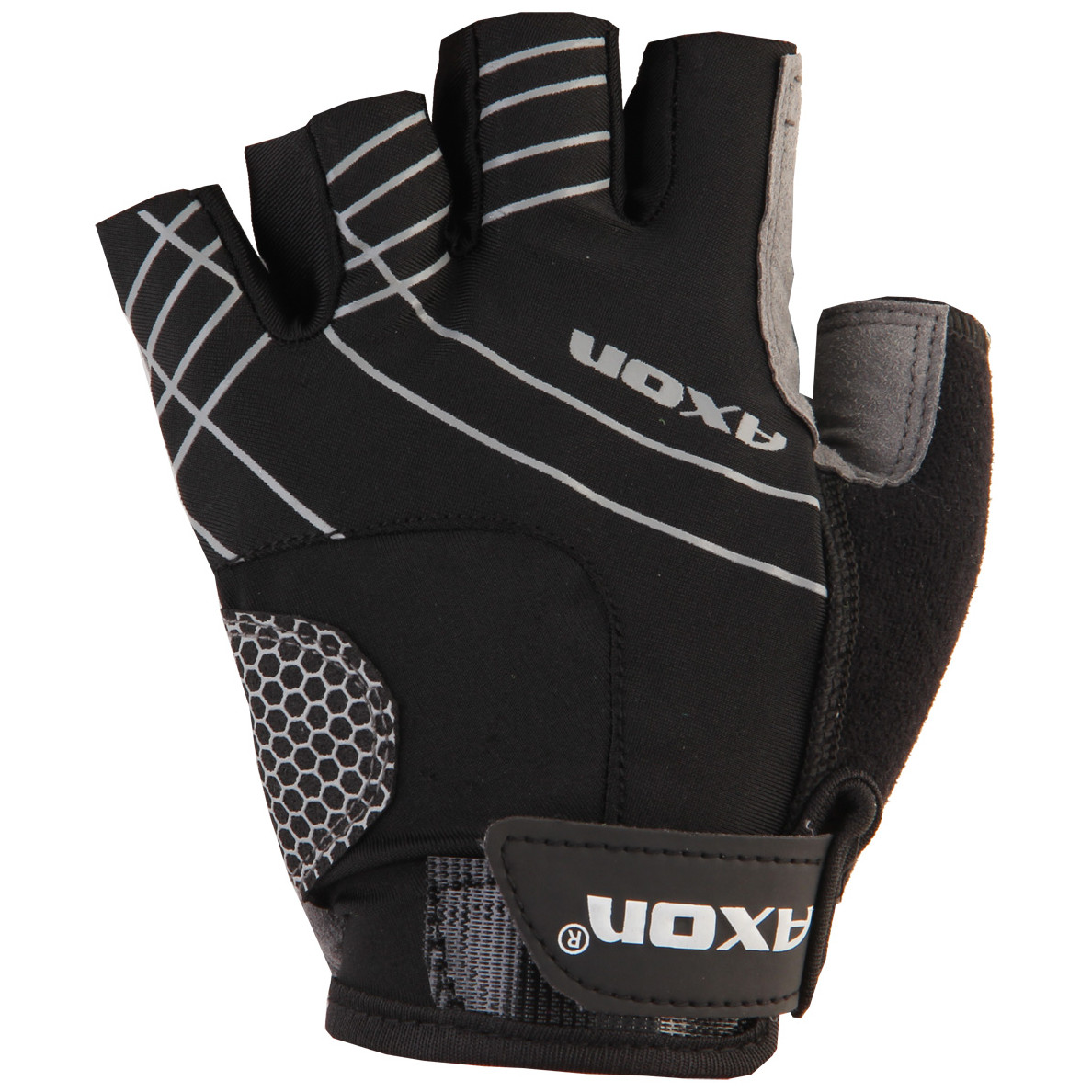 Cyklistické rukavice Axon 195 Velikost: M / Barva: černá