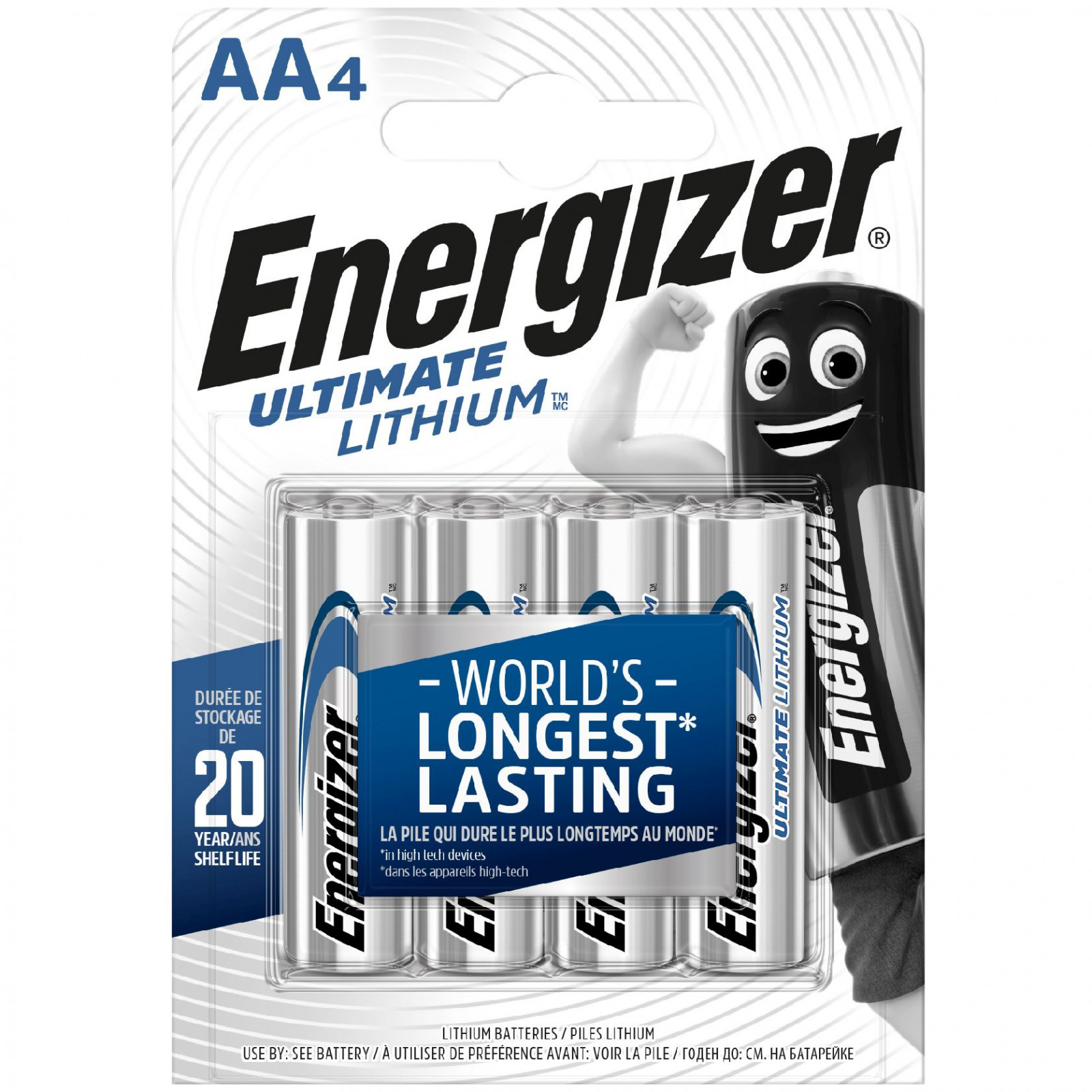 Baterie Energizer Ultimate lithium AA/4 Barva: stříbrná