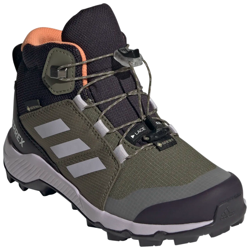 Dětské boty Adidas Terrex Mid Gtx K Velikost bot (EU): 39 1/3 / Barva: tmavě zelená