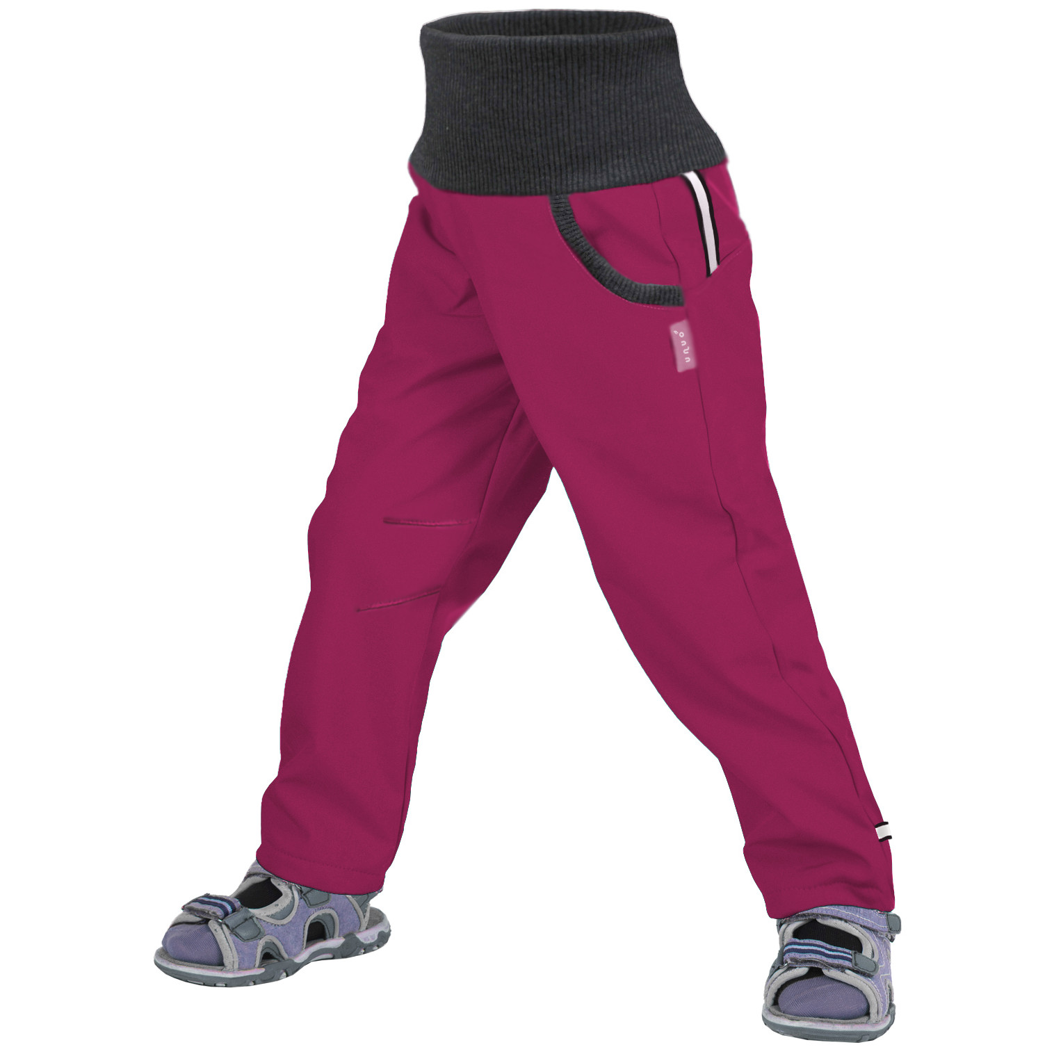Dětské softshellové kalhoty Unuo bez zateplení Street Dětská velikost: 98-104 / Barva: růžová