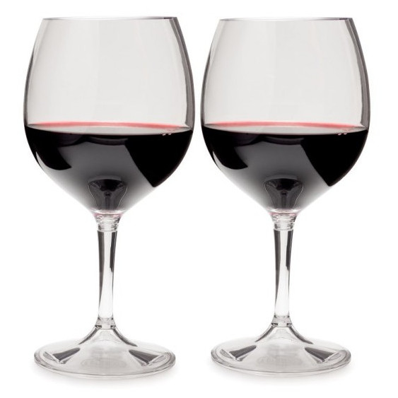Skleničky na víno GSI Outdoors Nesting Red Wine Glass Set Barva: průhledná