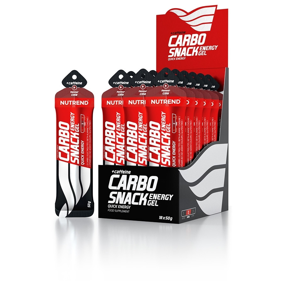 Výbava na Race Across Czechia Nutrend Carbosnack with Caffeine