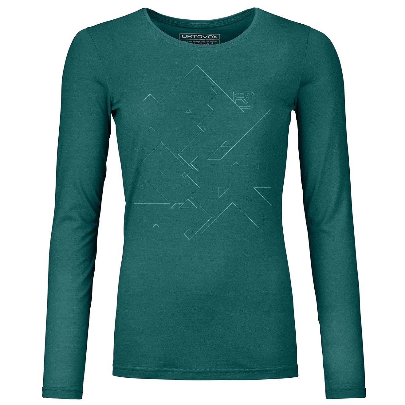 Ortovox 185 Merino Tangram Ls W Women's thermal long-sleeved t-shirt
