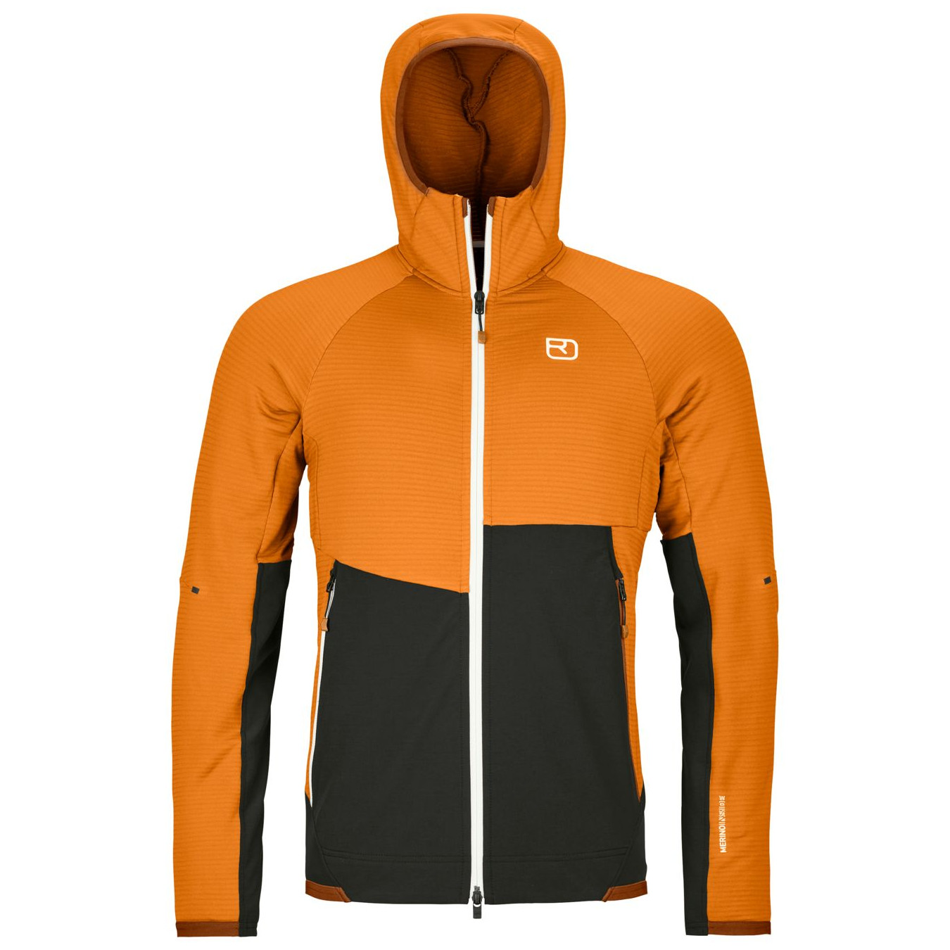 Pánská bunda Ortovox Fleece Rib Hoody M Velikost: XL / Barva: oranžová