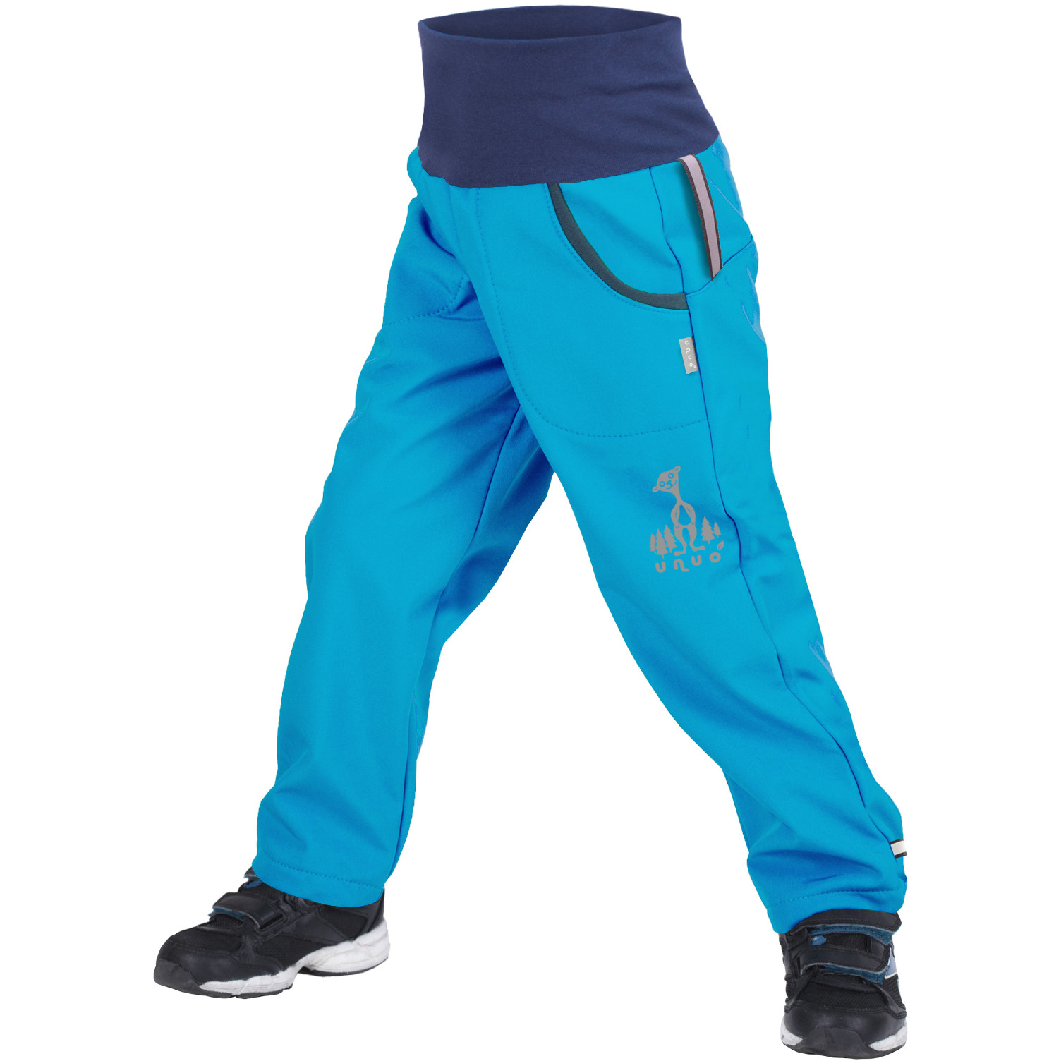 Dětské softshellové kalhoty Unuo Fleece Dětská velikost: 128-134 / Barva: modrá