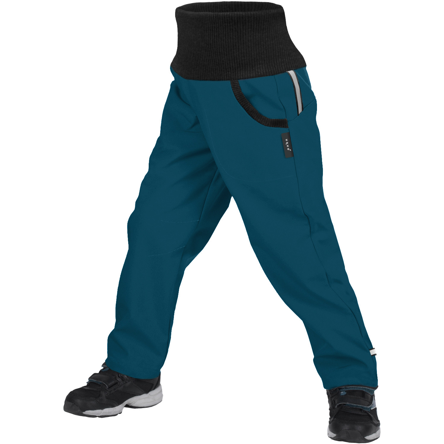 Dětské softshellové kalhoty Unuo fleece Street Dětská velikost: 146-152 / Barva: modrá