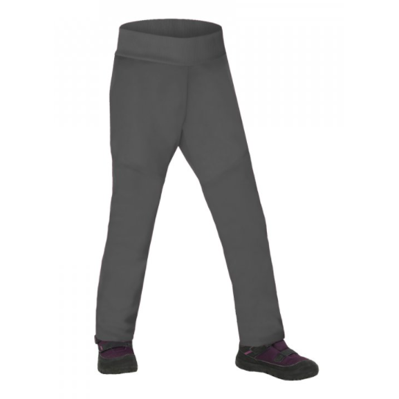 Dětské softshellové kalhoty Unuo Fleece pružné Dětská velikost: 140-146 / Barva: tmavě šedá