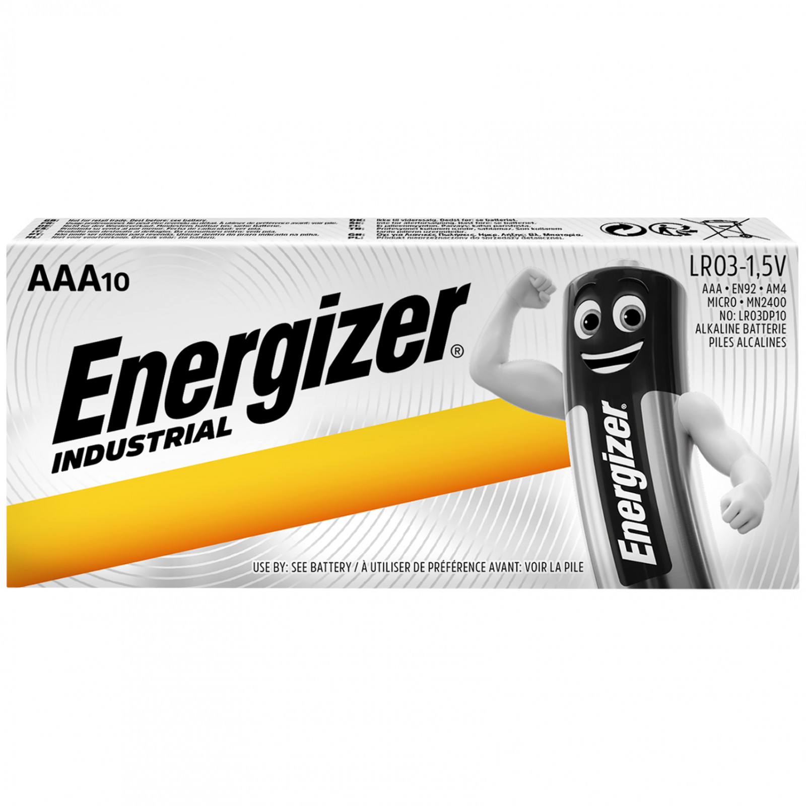 Baterie Energizer Industrial AAA/10 Barva: stříbrná