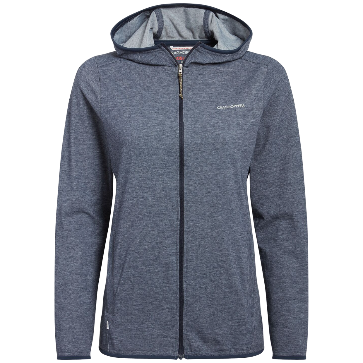 Veste Midlayer Femme Craghoppers NosiLife Afia – Gris Clair – Neuf Avec étiquettes – Protection Anti-insectes