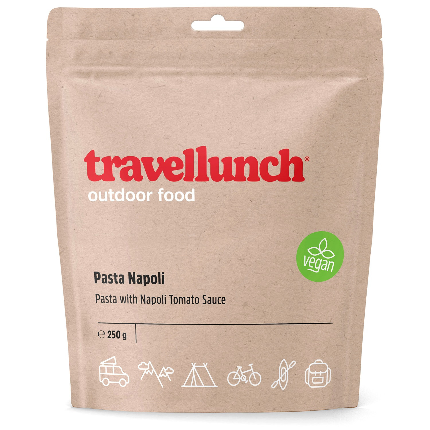 Dehydrované jídlo Travellunch Těstoviny Napoli vegetariánské 250 g