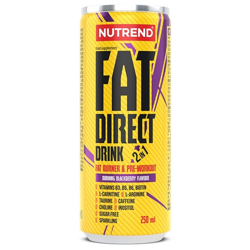 Energetický nápoj Nutrend Fat Direct Drink 250 ml Příchuť: ostružina