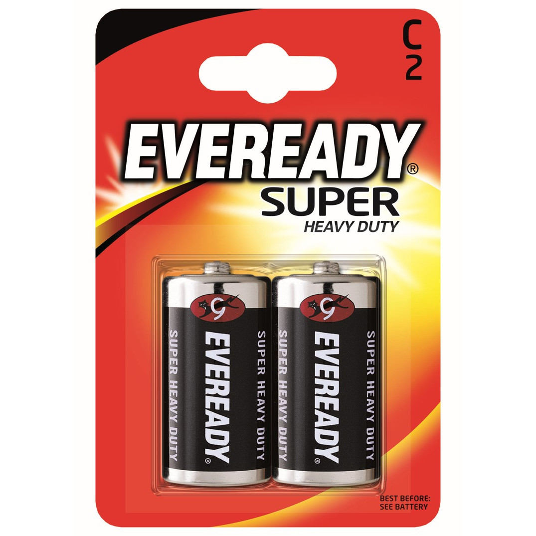 Baterie Energizer Eveready super monočlánek C Barva: černá