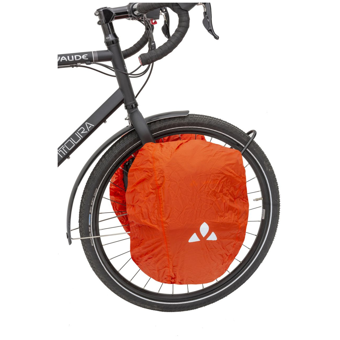 VAUDE OnTour Front – Juego De 2 Alforjas Delanteras Para Bicicleta, Con Compartimentos Organizados, Cierre De Fuelle, Reflectantes Y Fundas De Lluvia Incluidas