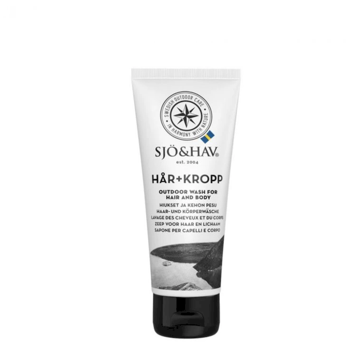 Cestovní mýdlo Sjö&Hav Odbouratelné univerzální outdoor mýdlo na tělo a vlasy 75ml