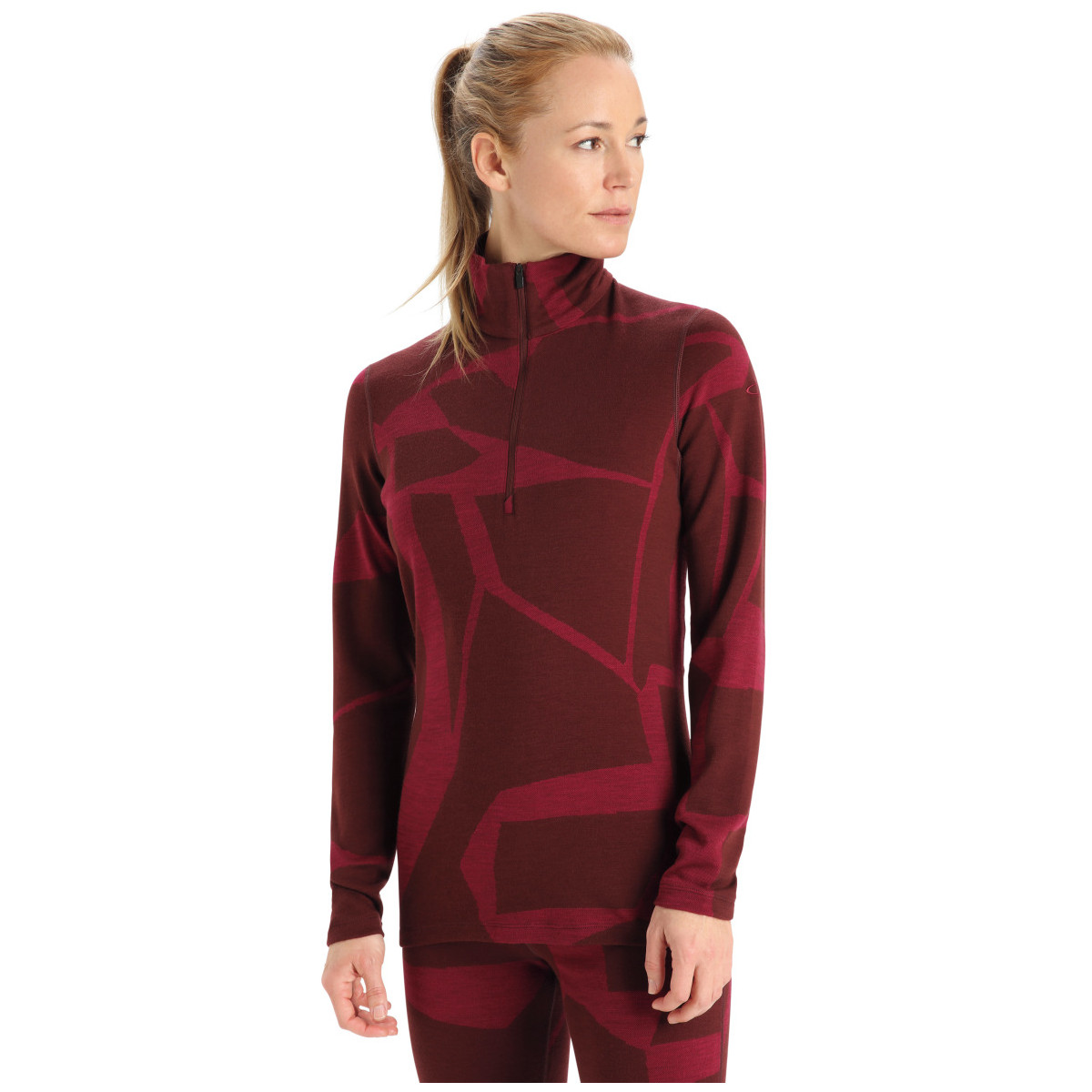 D msk Funk n Mikina Icebreaker 250 Vertex LS Half Zip Fractured 