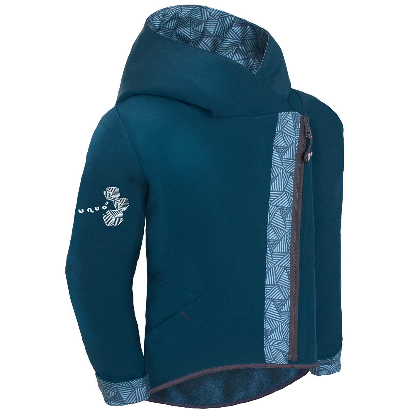 Dětská softshellová bunda Unuo Fleece Cross Dětská velikost: 134-140 / Barva: modrá