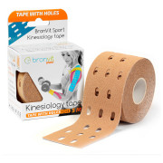 Tejpovací páska BronVit Sport Kinesio Tape děrovaný