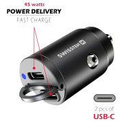 Autoadaptér Swissten Car Charger 45W