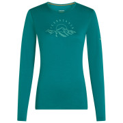 Dámské funkční triko Icebreaker Women Merino 200 Oasis LS Crewe Sunrise Summit