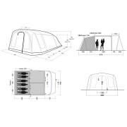 Rodinný stan pro 6 osob Outwell Sacramento 6 Air