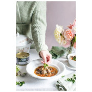 Polévka Hotovky z plechovky Hovězí vývar s játrovými knedlíčky 800ml