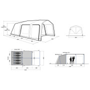 Rodinný stan pro 5 osob Outwell Boston 5 Air TC