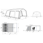 Rodinný stan pro 6 osob Outwell Iowa 6 Air