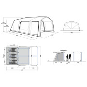Rodinný stan pro 6 osob Outwell Boston 6 Air TC