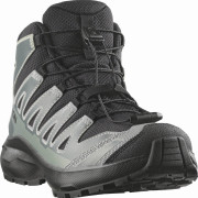 Dětské boty Salomon Xa Pro Mid Wp J Black-Sedona Sage-Wrought Iron