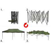 Párty stan Cattara 3 x 6m Waterproof