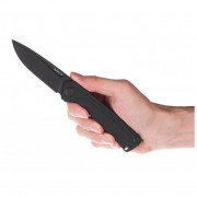 Nůž Acta Non Verba Z200 DLC/Plain Edge, G10 Black/Liner Lock