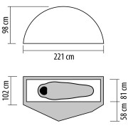 Ultralehký stan NEMO Equipment Hornet Elite OSMO 1P
