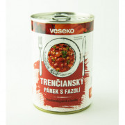 Hlavní jídlo VESEKO Trenčanský párek s fazolí 400 g