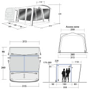 Předstan Outwell Maryville 260SA Flex