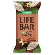 Tyčinka Lifefood Lifebar Oat Snack s kousky čokolády a kešu BIO 40 g
