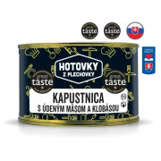 Polévka Hotovky z plechovky Zelňačka s uzeným masem a klobásou 400ml