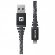 Nabíjecí a datový kabel Swissten Kevlar USB/Lightning 1,5 m