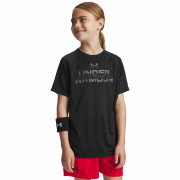 Dětské triko Under Armour Tech Split Wordmark SS-BLK