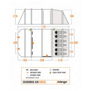 Rodinný stan Vango Savannah Air 600XL Package